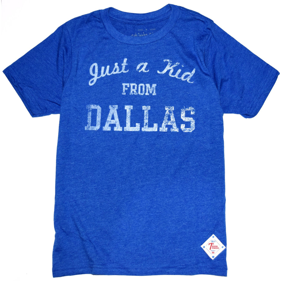 "Just a kid from Dallas" kids tee